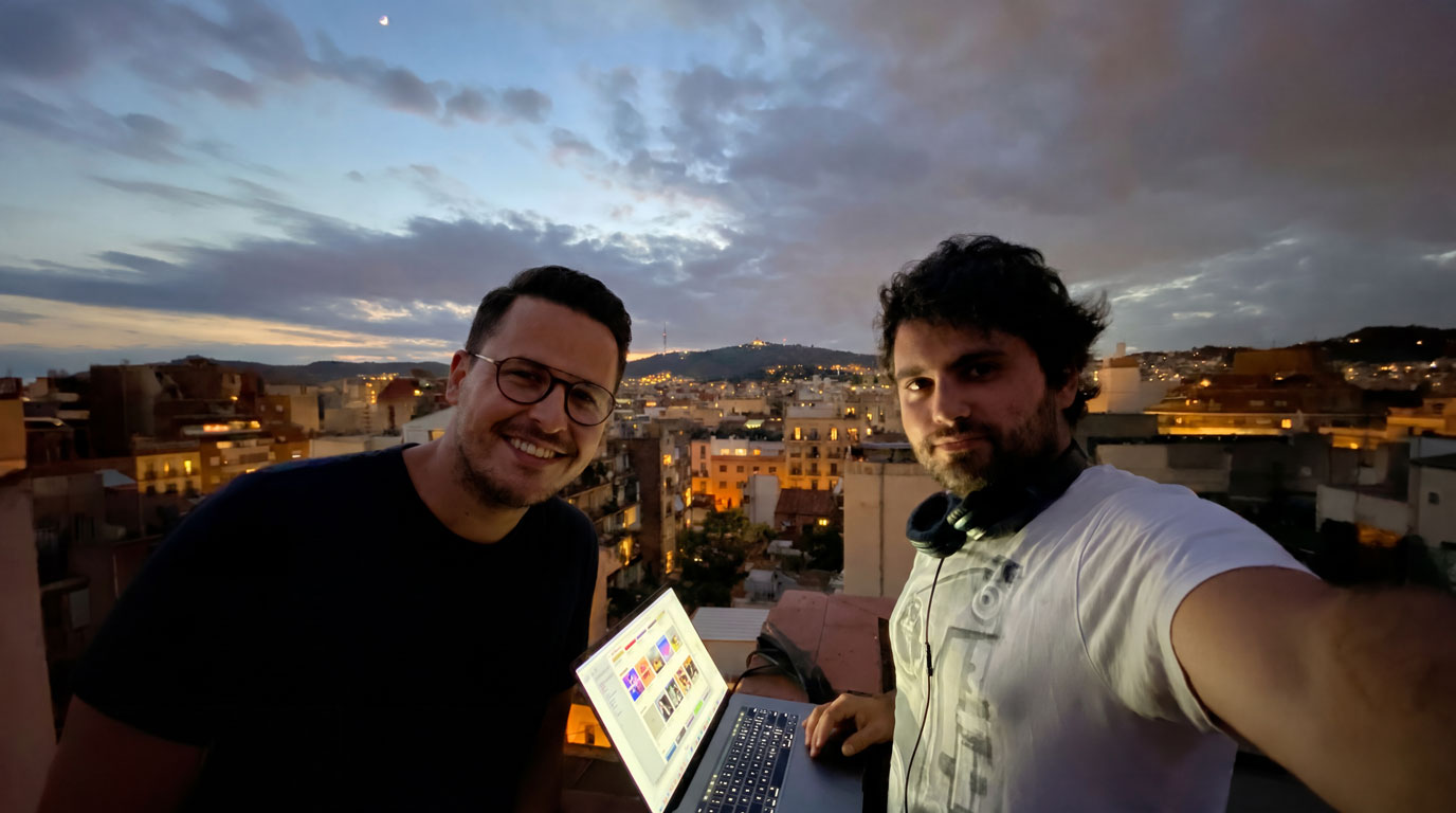 Pablo and Juraj, founders of Seventy3