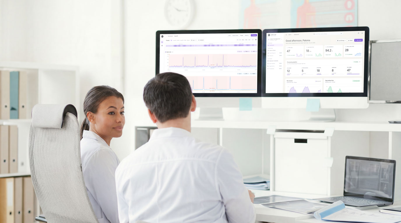 The AI reads first. The technician confirms, faster.